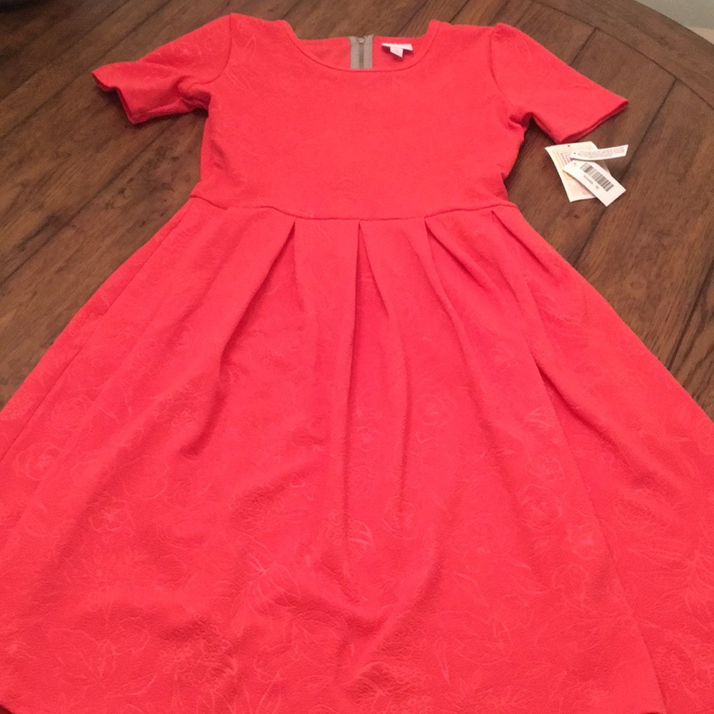 Floral Embossed Lularoe Amelia
